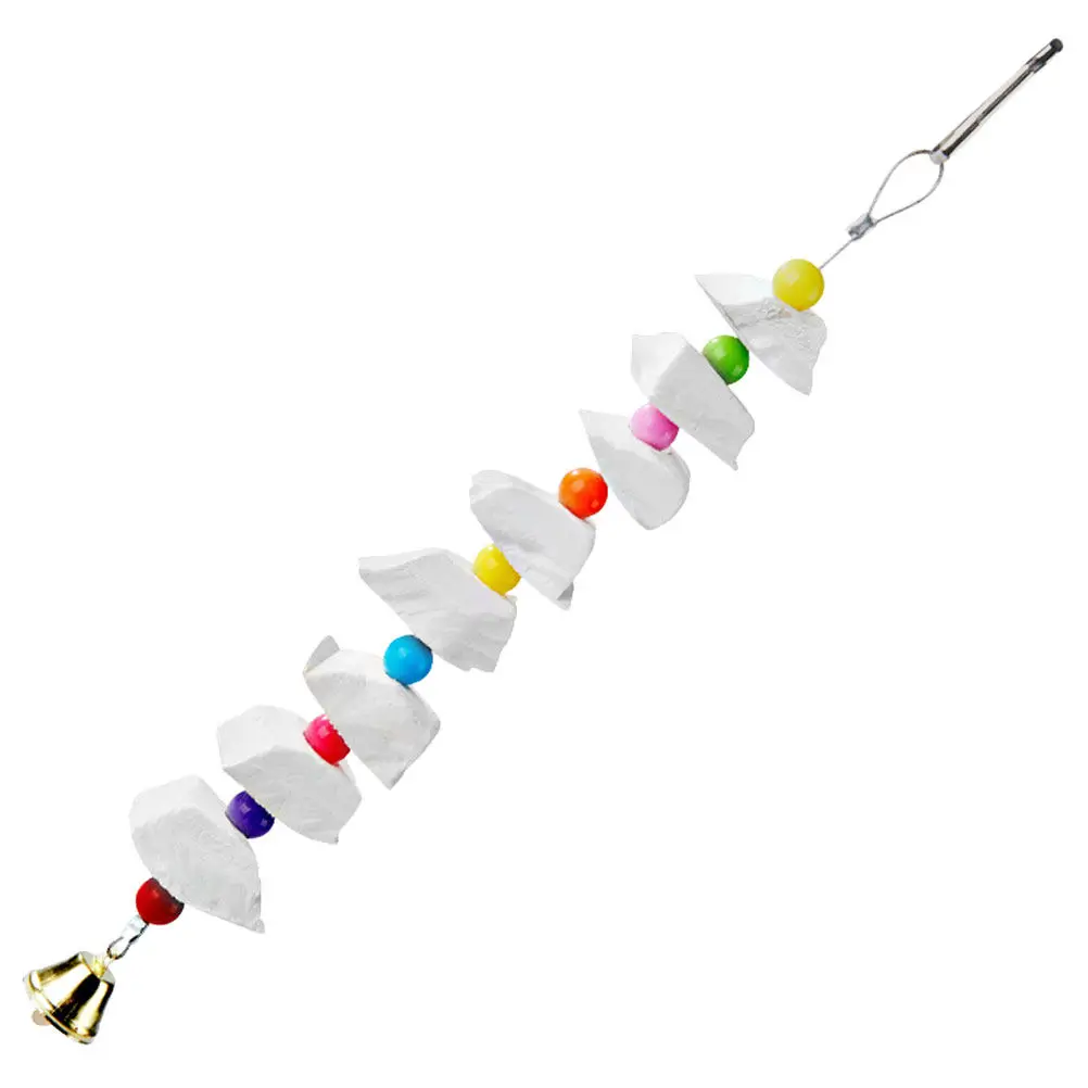 Long-Lasting Natural Cuttlebone Bird Chew Plaything for Parrots Cockatiels Parakeets Squirrels Wear-Resistant Calcium Supplement