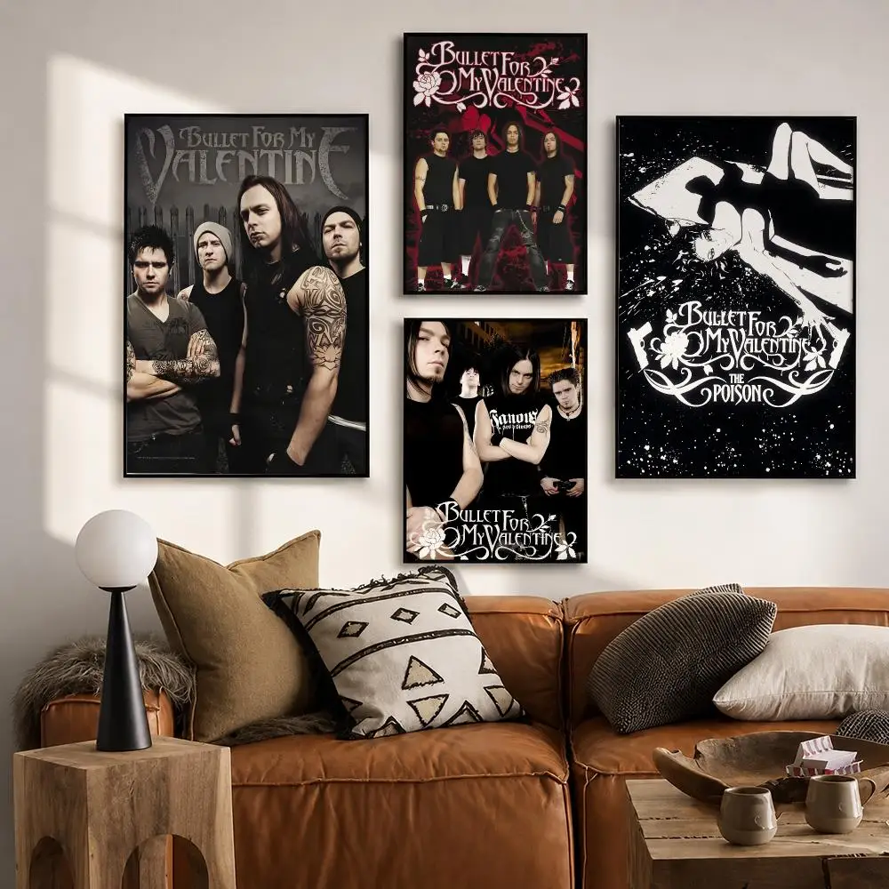Bullet for My Valentine Poster HD poster wall art self-stick no-residue for home cafe office great gift