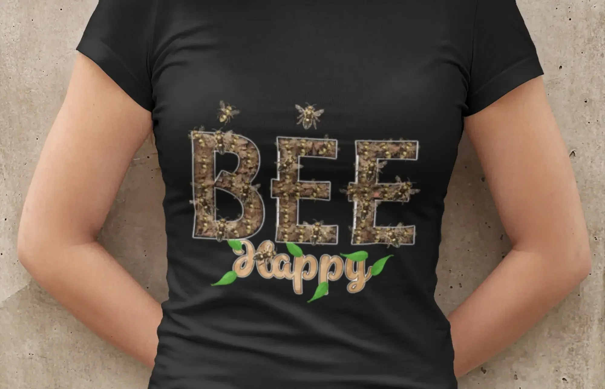Bee happy t shirt Unisex Heavy Cotton Tee Save the bees tshirt Bee enthusiasts shirt positive message top bee keeper shirt gift