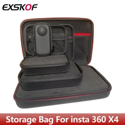 Storage Bag Travel Mini Protective Carrying Case Hard Shell Portable Box For Insta360 X4 Insta 360 X3 Action Camera Accessories