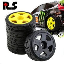 RC Car Wheels Tire For 1:10 TRAXXAS HSP HPI Kyosho Tamiya RCFans WRC TT02 TT021 XV01 Drift Competition Upgrade Tires