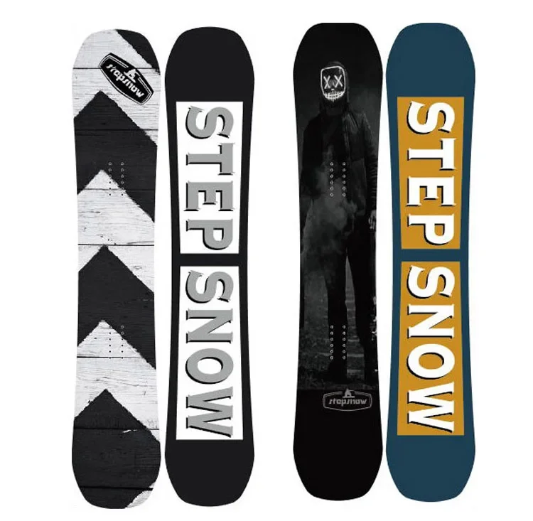 

Good quality custom outdoor children man wood core wear-resistant alpine mountain snowboard snow skis