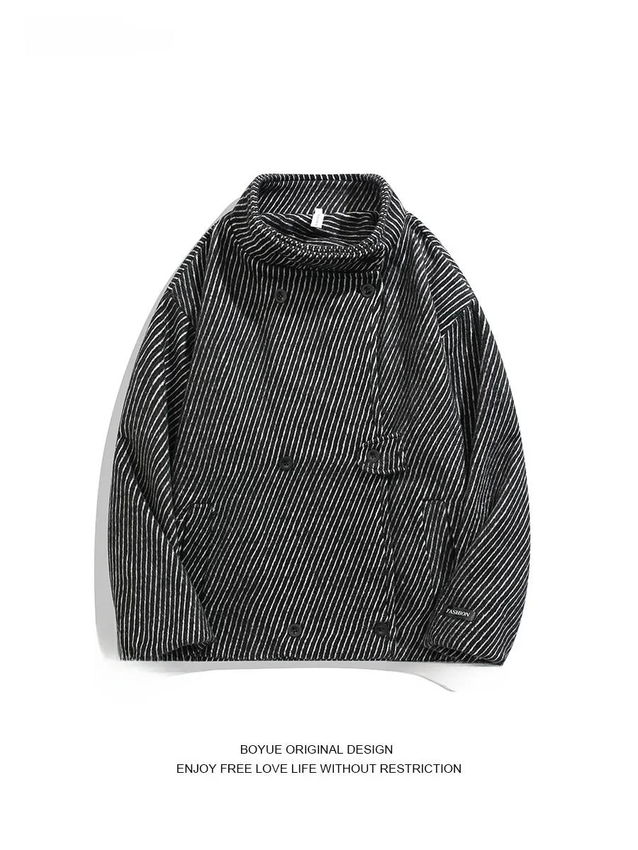 

Мужское пальто Boyue Korean Sle Luxury Thiened Tweed Jaet, высококачественная ретро-одежда в стиле Money Sle для молодежи, верхняя одежда