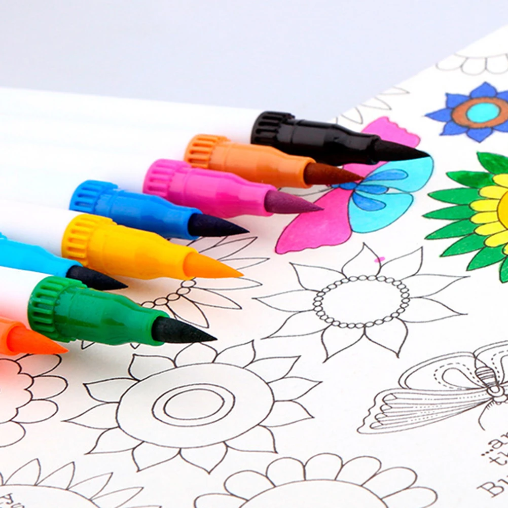 

24 Pcs Watercolor Pen Stationery Double Ended Art Marker School Office Supply Watermark Soluble Painting Writing