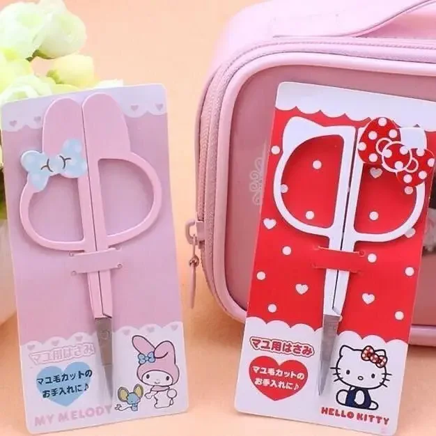 

New Ins Hello Kitty Melody Eyebrow Trimmer Korean Version Makeup Eyebrow Trimmer Beauty Portable Tool Trimming Scissors