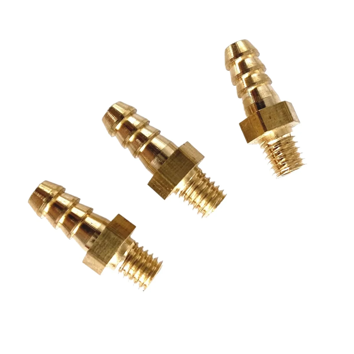 5pcs M4 M5 M6 M8 Metric Male Thread To 3mm 4mm 5mm 6mm 8mm 10mm Hose Barb OD Brass Barbed Pipe Fitting Coupler Connector