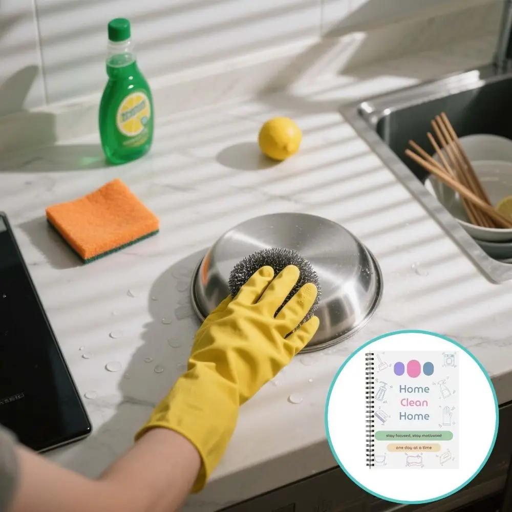 DIY ADHD Cleaning Planner Daily Weekly Monthly Editable Home Cleaning Schedule Coil Family Cleaning Tasks for Adults and Teens