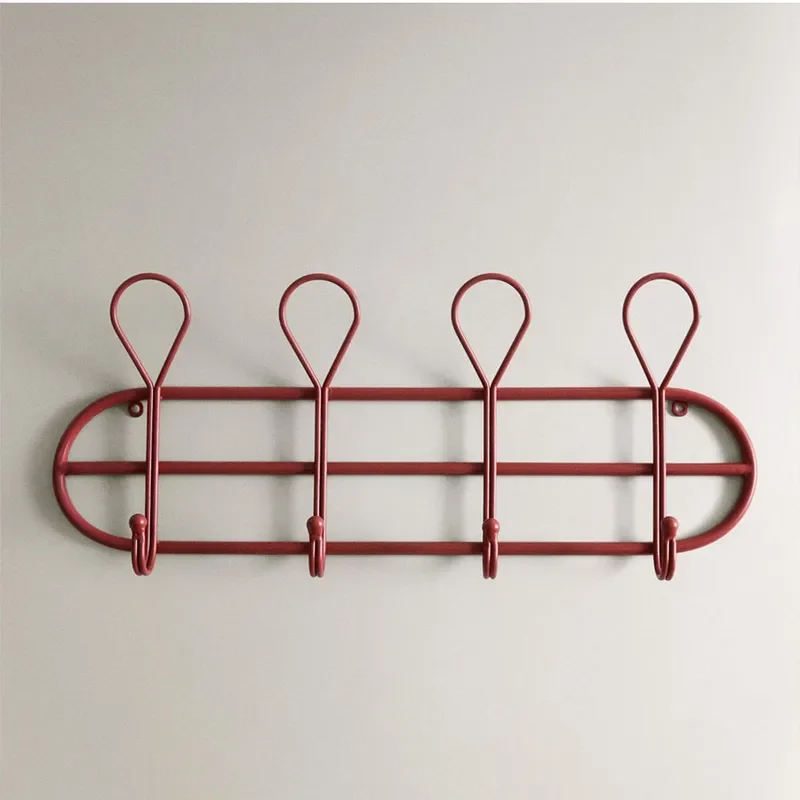 Vintage Iron Kids Hangers Wall Mounted Coat Rack Door Back Hook Organizer Home Storage Solution for Clothes Jackets Hats Bags