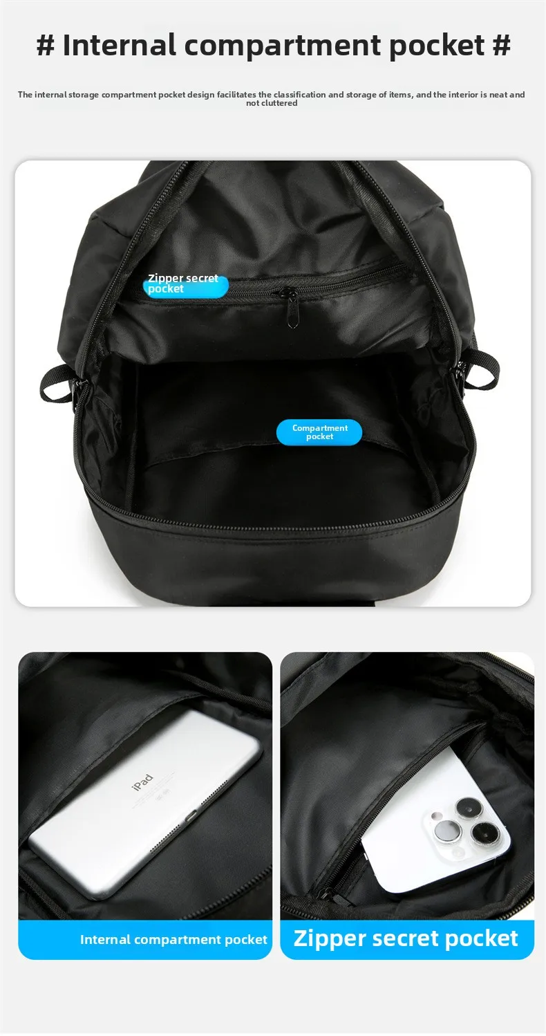New Men's Chest Bag, Multi-functional Single-shoulder Bag, Trendy and Cool Large-capacity Sports and Casual Crossbody Bag