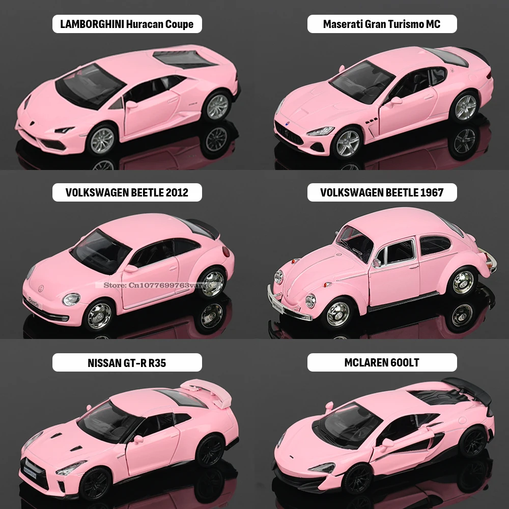 

1:36 Mercedes Benz, Volkswagen, Martha, Nissan из розового сплава, модель автомобиля, коллекция игрушек, коллекция ювелирных изделий, подарок на Рождество