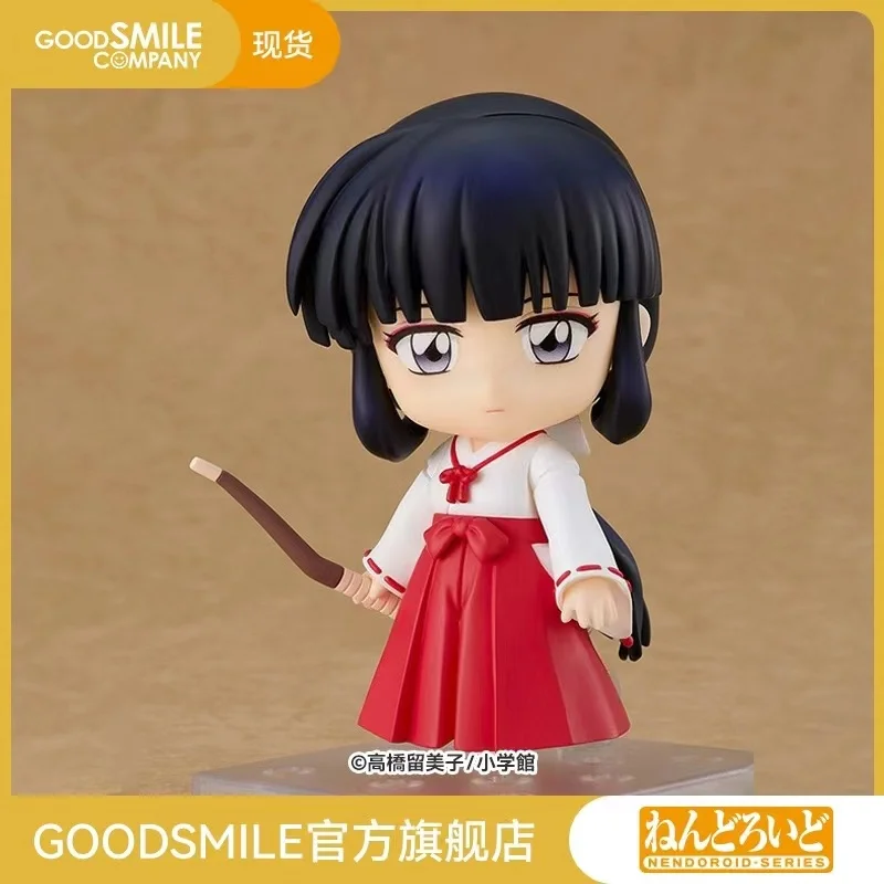 In Stock Original GOOD SMILE GSC1537 Kikyo Inuyasha Official Anime Figure Q-version Genuine Collectible Model Action Figure Toy