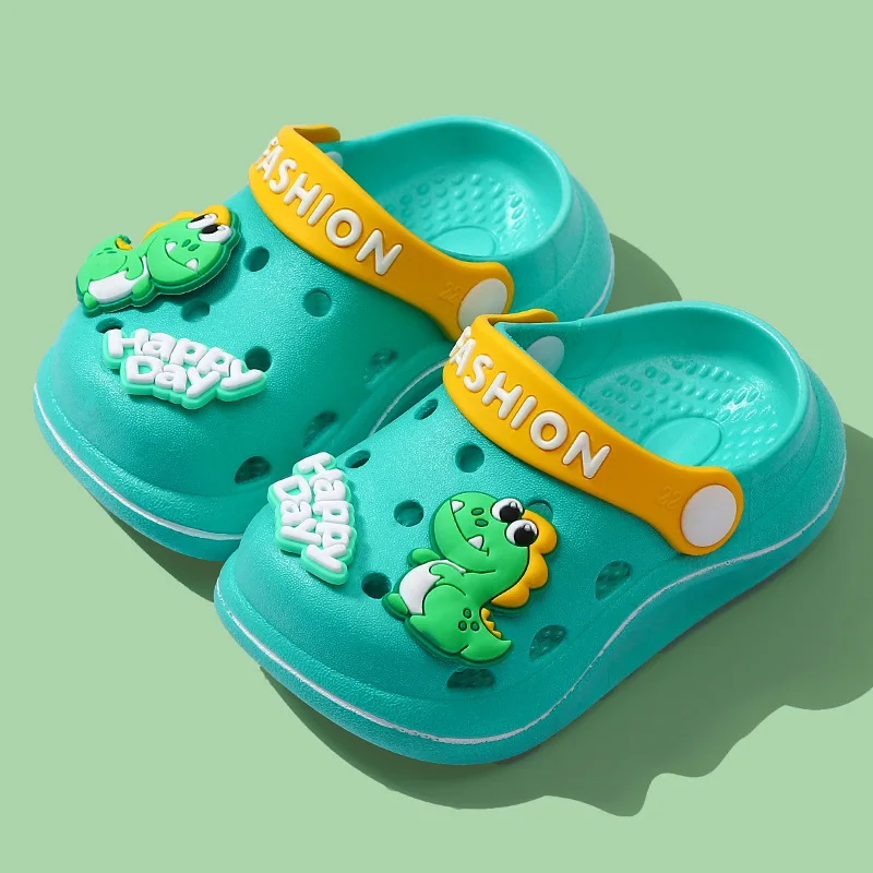 DIY Baotou Slippers for Boys and Girls Non-slip Breathable Lightweight Soft-soled Home Outdoor Beach Sandals and Slippers