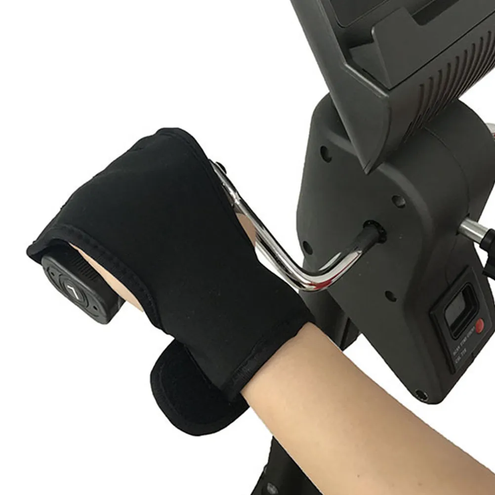 Stroke Rehabilitation Glove with Adjustable Strap – Black Hemiplegia Training Aid for Finger Support