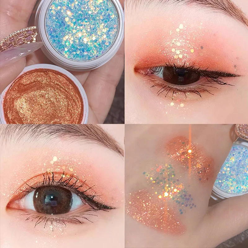 بريق لون واحد عينيه الماس كبير الترتر اللؤلؤ الترتر العين رفع هلام طويلة الأمد المبهر الرقص مرحلة ماكياج العين