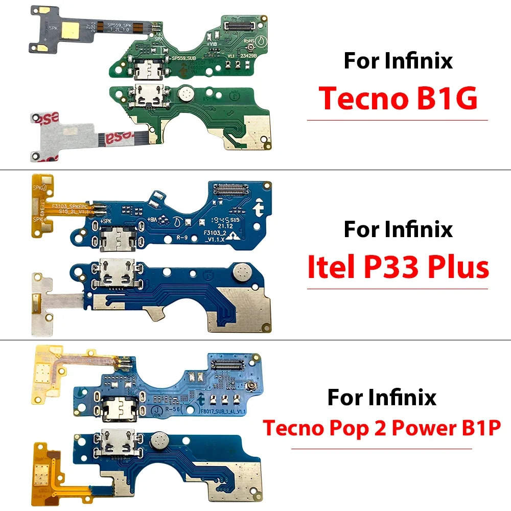For infnix ltel P33 Plus/ltel P37/Tecno B1G/Tecno BD2/Tecno BD3/CA6/ CA7 USB Charger Charging Dock Port Connector Flex Cable
