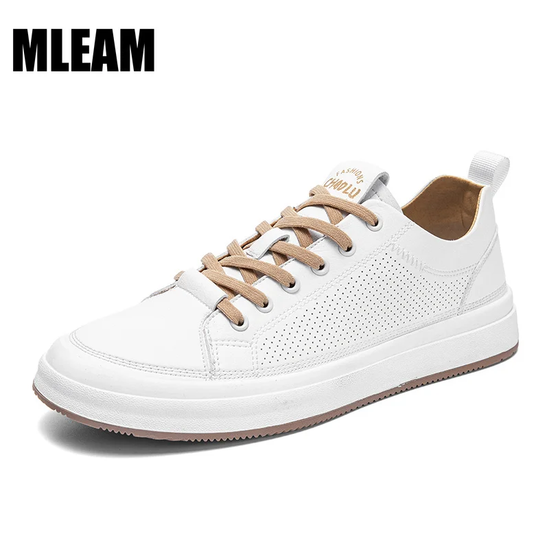 

Mens Sneakers Leather Mesh Men Casual Shoes High Quality Shoes Men 2023 New Breathable Lightweight Male Tennis Zapatillas Hombre