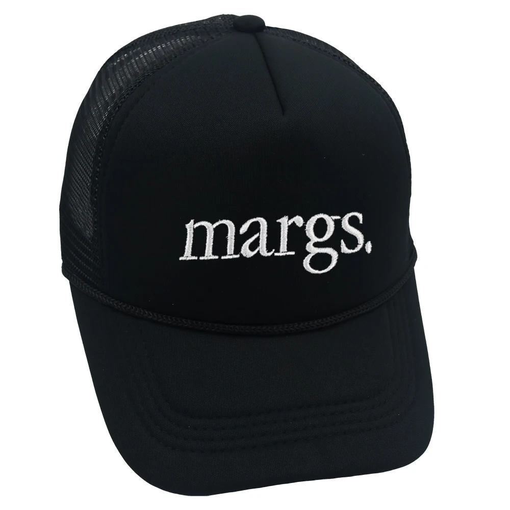 MARGS Trucker Hat Embroidery Embroidery High Quality Baseball Cap Summer Beach Woman Mesh Cap  Adjustable Buckle Unisex