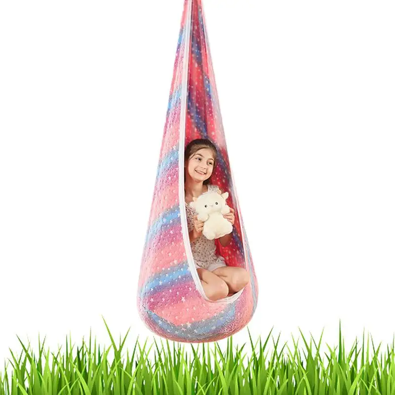 

Hammock Chair For Kids Swing Chair Durable Chair Nook Tent With Air Cushion For Thinking Sleeping Stimulating Imagination