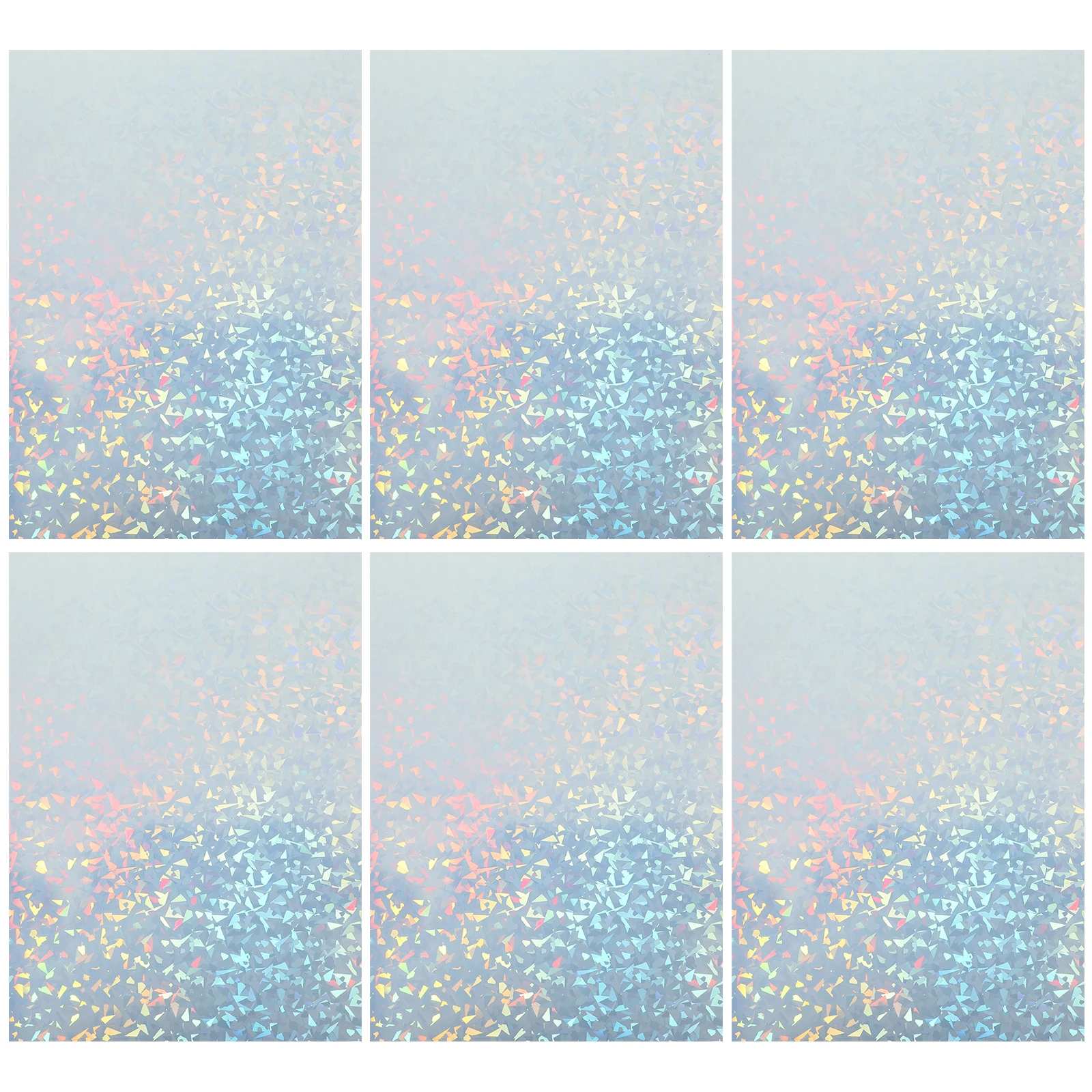 

10 Sheets PVC Vinyl Stickers A4 210x297mm Printable Papers for Printer Labels DIY Craft Holographic Adhesive Office