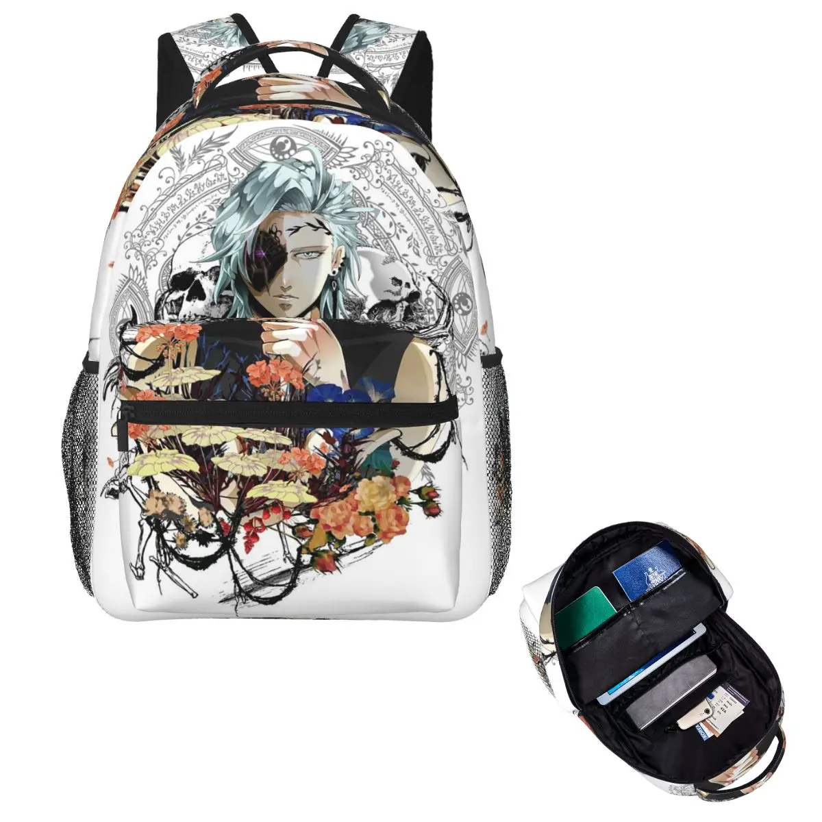 Record Of Ragnarok Hades Anime Student Backpack School Bag Hiking Travel Daypack for Boys Girls Fashion Bookbag Shoulder Bags