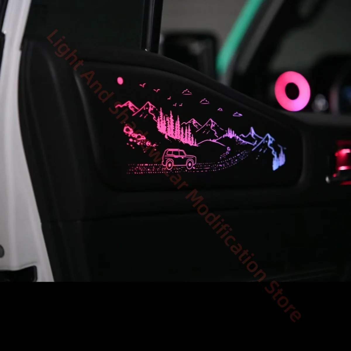 LED Ambient light For Toyota Prado 2024-2025 Car interior lighting upgrade Auto accessories Atmosphere lamp Buttons &APP control