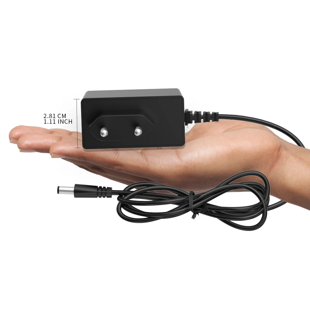 12V 0.5A 500mA Black Power Supply Adapter EU Plug AC DC Wall Charger for CCTV Camera LED Strip Speaker Router Printer