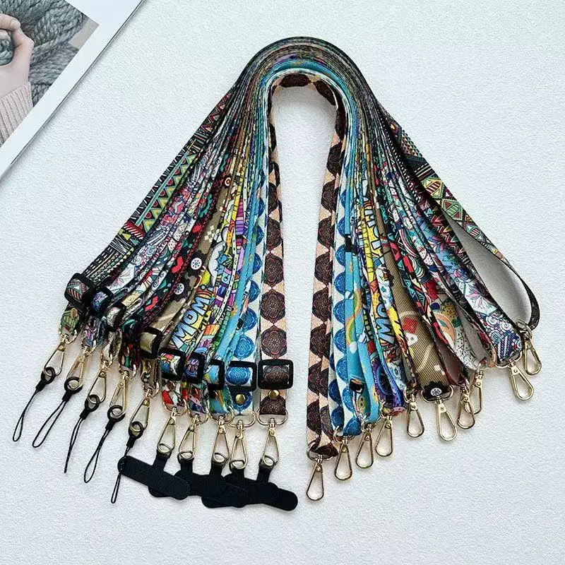 نسخة مطورة من حزام قطري بنمط ريترو قابل للتعديل للهاتف المحمول حبل طويل معلق للرقبة لمنع فقدان الحبل #6