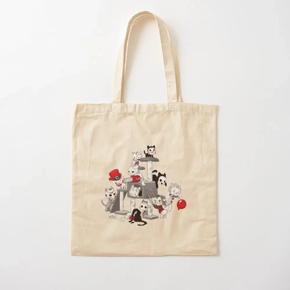 

Cat horror movie characters playground Tote Bag Lady bag Custom bag