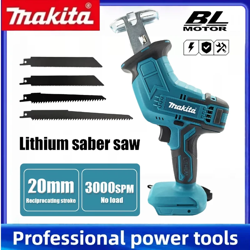 

Original Makita Cordless Saber Saw High Power Lithium Reciprocating Saw Multifunctional Wood Metal Cutting Power Saw