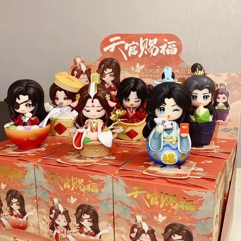 

Подлинные небесные чиновники Blessing Blind Box Mystery Tian Guan Ci Fu Аниме Xielian Huacheng Игрушечная фигурка Кукла Модель-сюрприз Подарок
