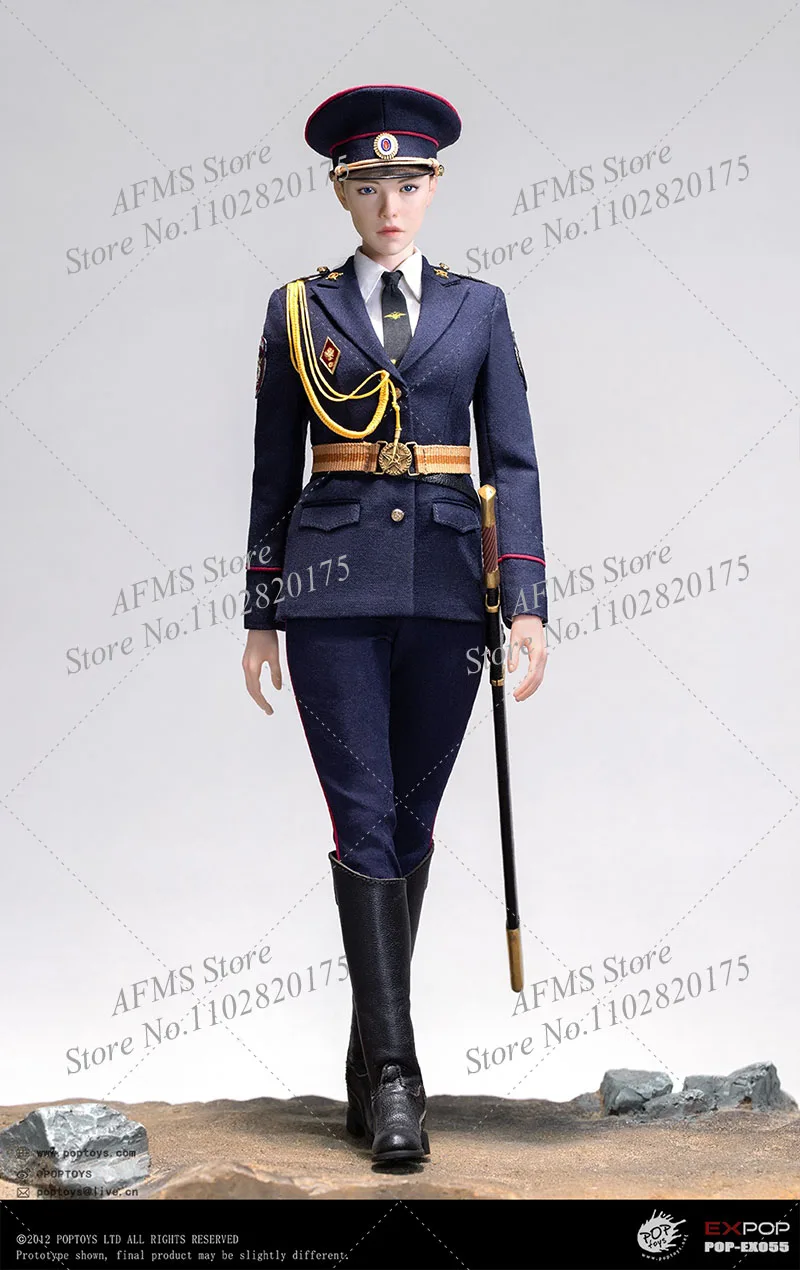 POPTOYS 1/6 EX055 mujer policía montada POPTOYS EX056 mujer policía del Ministerio de Asuntos Internos soldado de figura de acción de 12 pulgadas