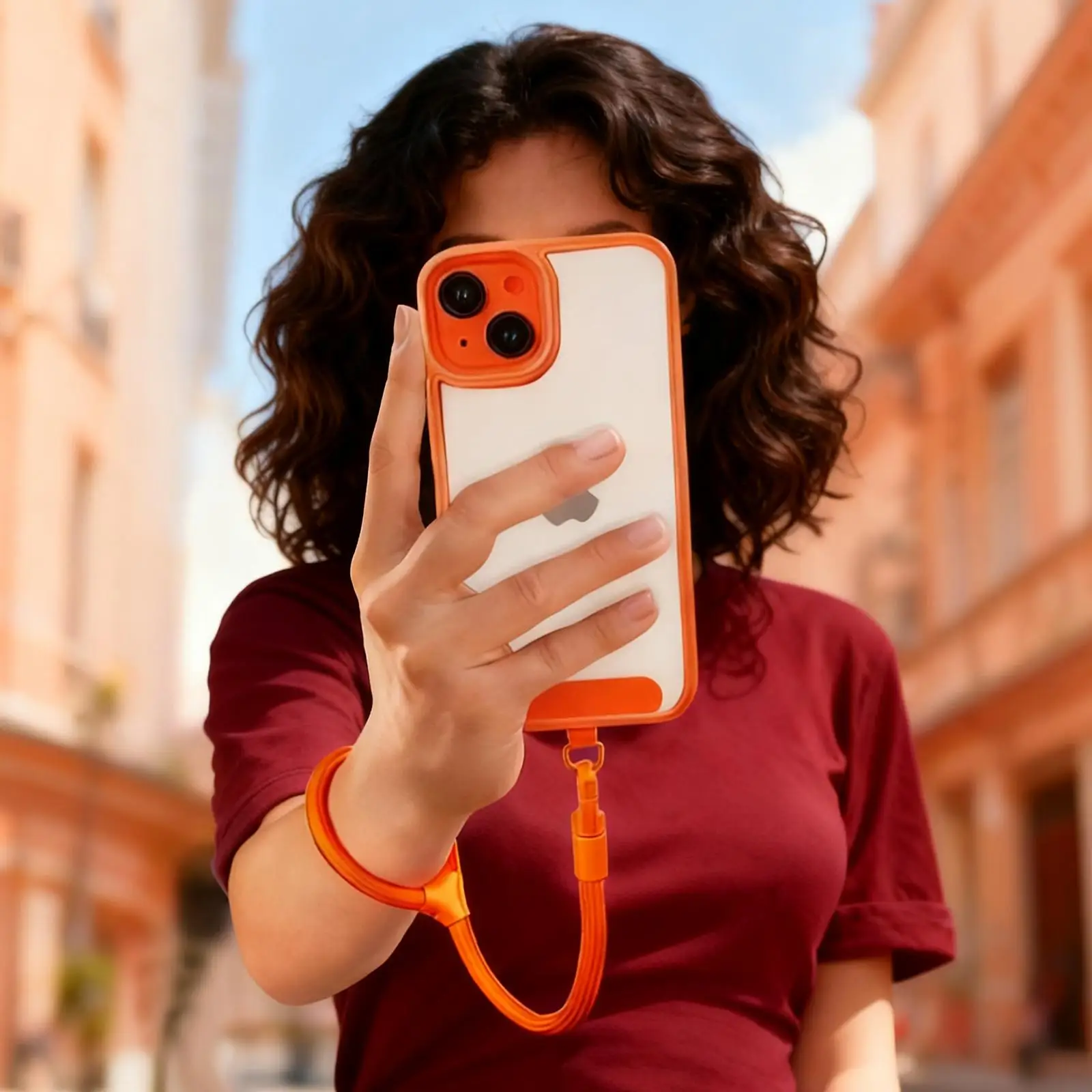 الحد الأدنى العالمي شريط للرسغ الهاتف سحر الحبل قابل للتعديل قطرة واقية مكافحة خسر حبل علامات التبويب لجميع الهواتف المحمولة