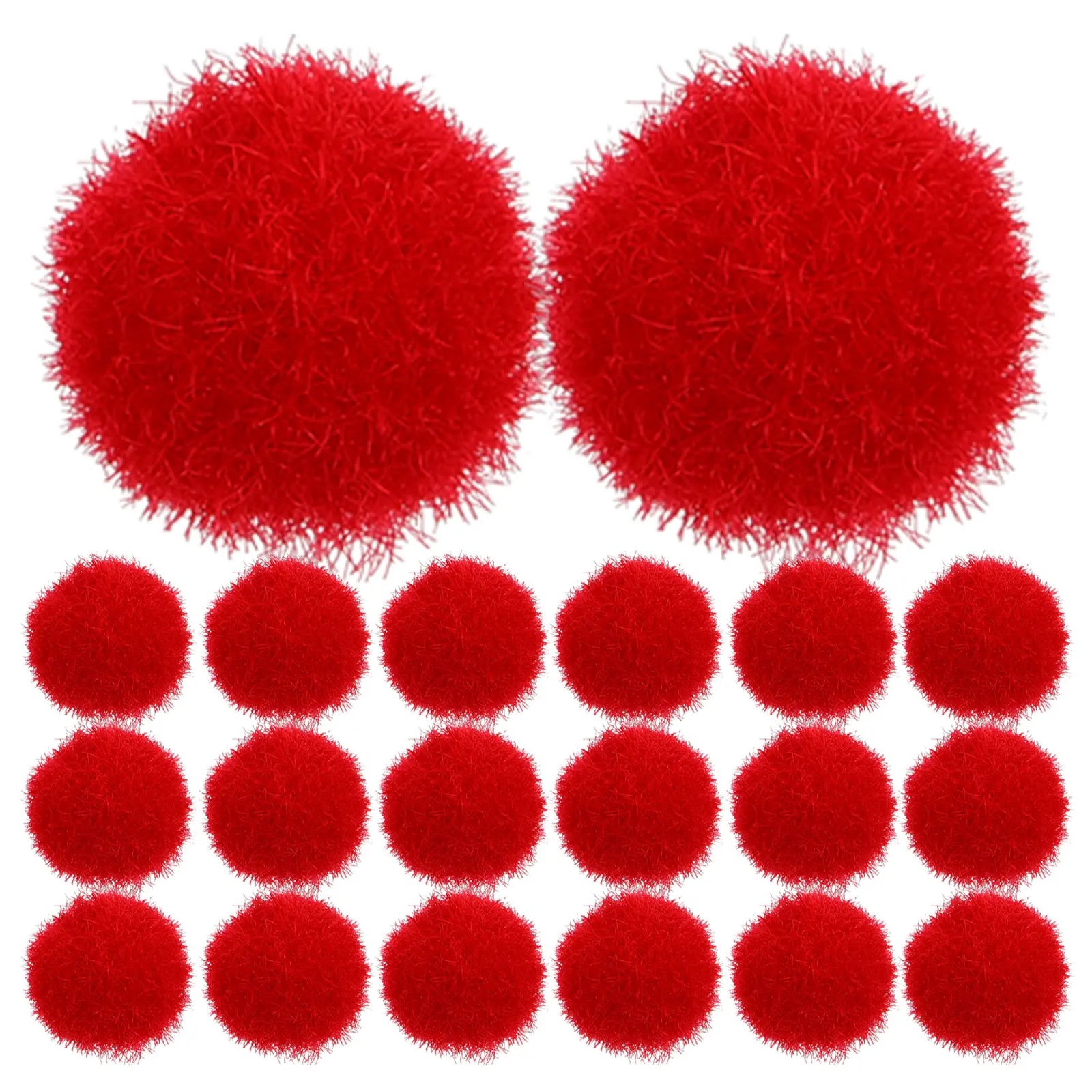 Art Craft Preschool - 100 buah Pom-pom Mini Merah, Bola