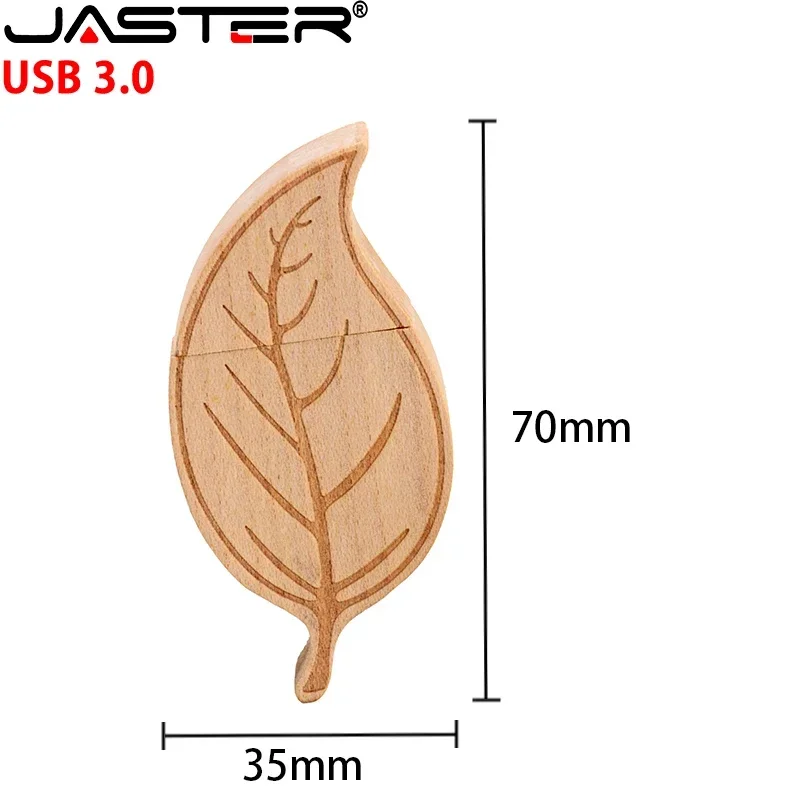 Konoha 100% Real Capacity USB 3.0 Flash Drive 128GB Wooden Box Pen Drive Free Custom Logo 64GB Memory Stick Creative Gifts 32GB