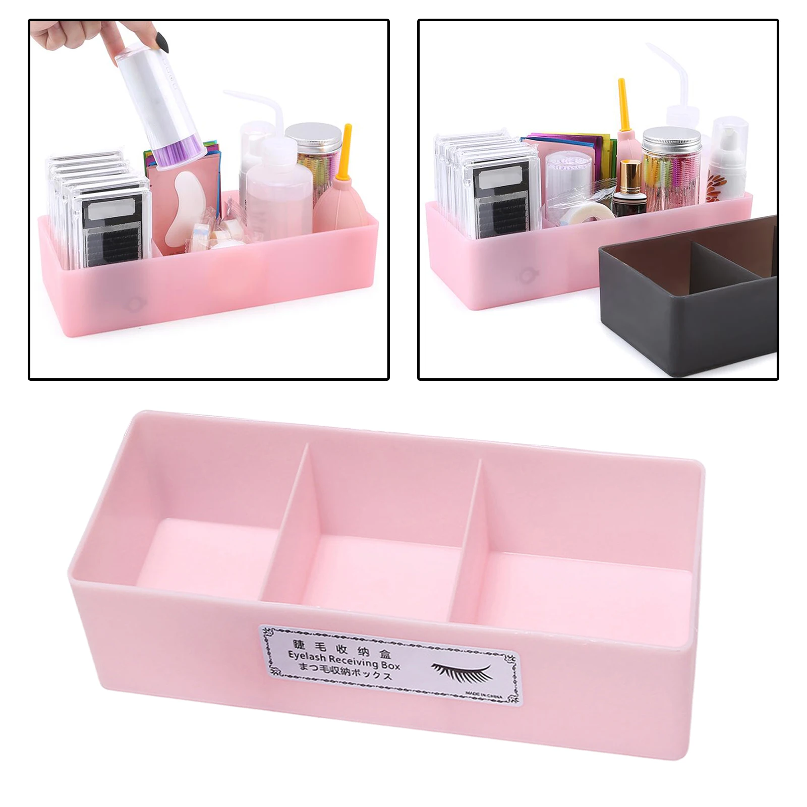 Große Wimpern Aufbewahrung koffer falsche Wimpern Wimpern verlängerung Werkzeug Organizer für Wimpern verlängerung Pinzette Fall Make-up Tools Box