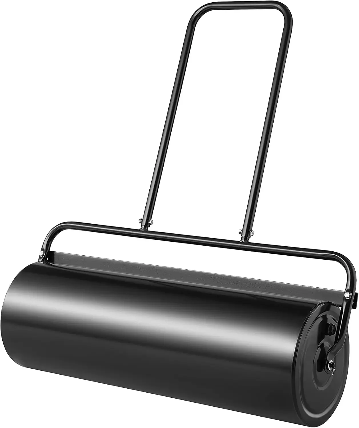 Lawn Roller, 61L Sand or Water Filled Yard Roller, with Easy-Turn Plug and U-Shaped Ergonomic Handle for Convenient Push a