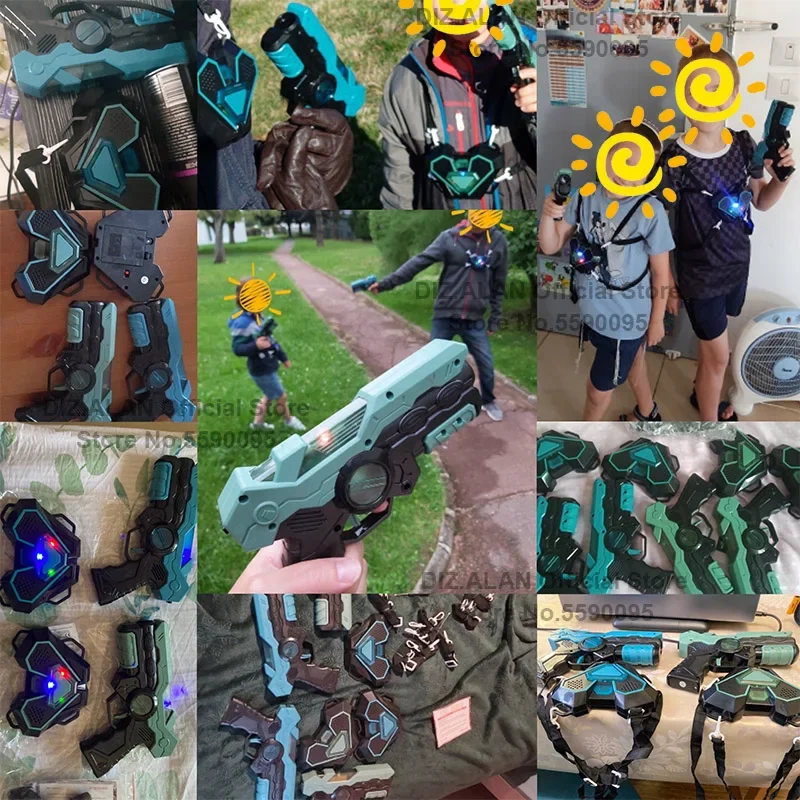 Laser-Tag-Kampfspiel-Pistolenset, elektrische Infrarot-Spielzeugpistolen, Kinder-Lasergame-Set, Pistole für Jungen, Kinder, Indoor- und Outdoor-Sport – Detail 1