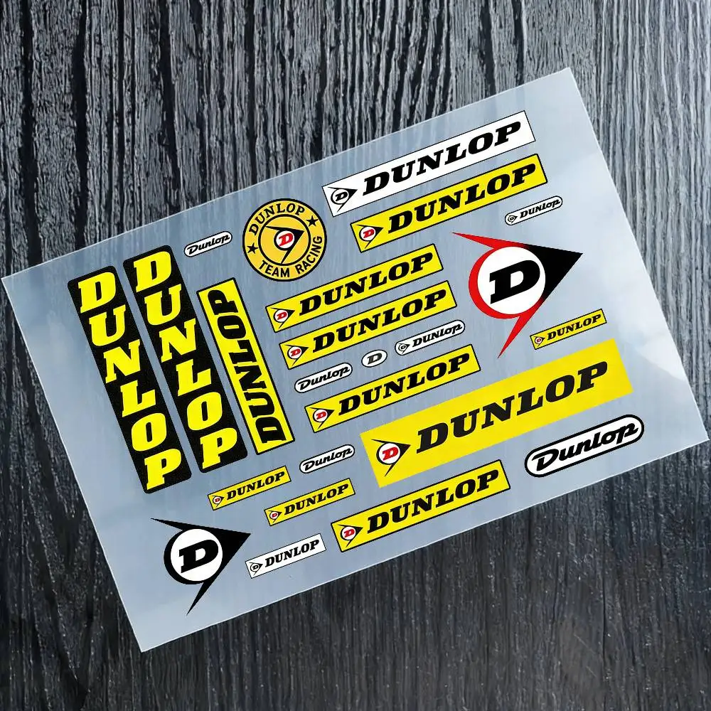 

Светоотражающие наклейки DUNLOP для мотоциклов, 3M, предупреждающие о безопасности в темноте, для шлемов скутеров