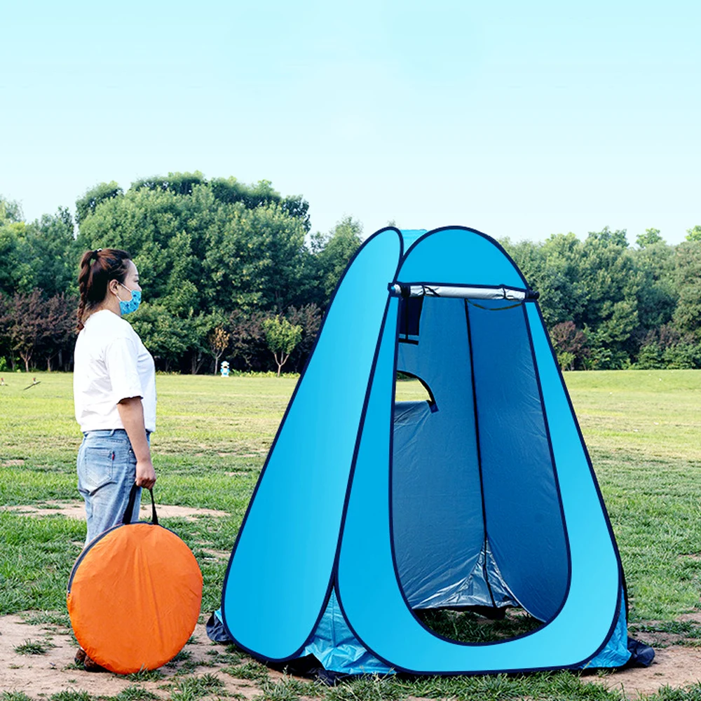 Camping Accessories Pop Up Shower Tent Portable Folding Toilet Tent Events Outdoor Waterproof Shower Bath Privacy Changing Tent