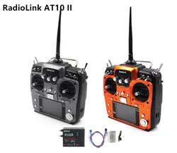 RadioLink AT10 II 2.4Ghz 12CH RC Transmitter with R12DS Receiver PRM-01 Voltage Return Module Battery for RC Quadcopte