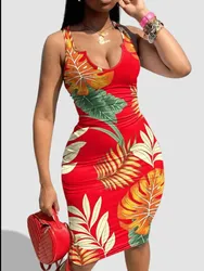 Sukienka bandażowa sukienka w kwiaty w dużych rozmiarach letnia damska sukienka Bodycon Sexy Slim Fit Xmas Sundress damska seksowna sukienka imprezowa