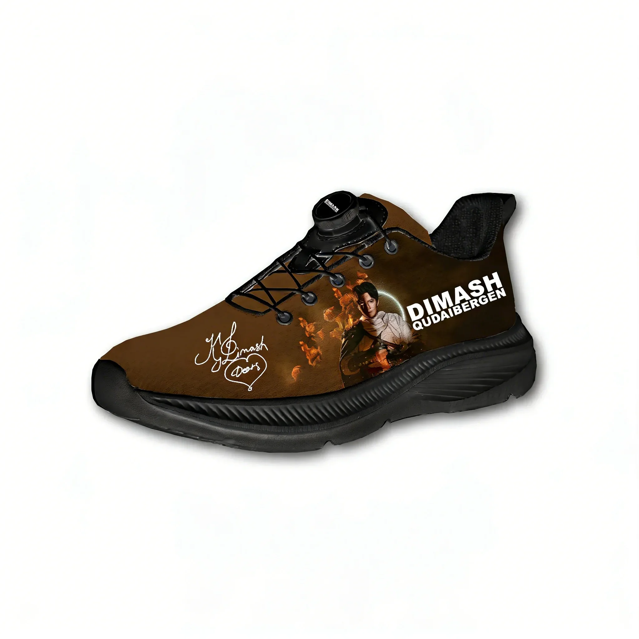 Dimash Qudaibergen Mens Womens Running shoes Laceless Rotating Button Sports Shoe Hiking Leisure Custom Sneaker