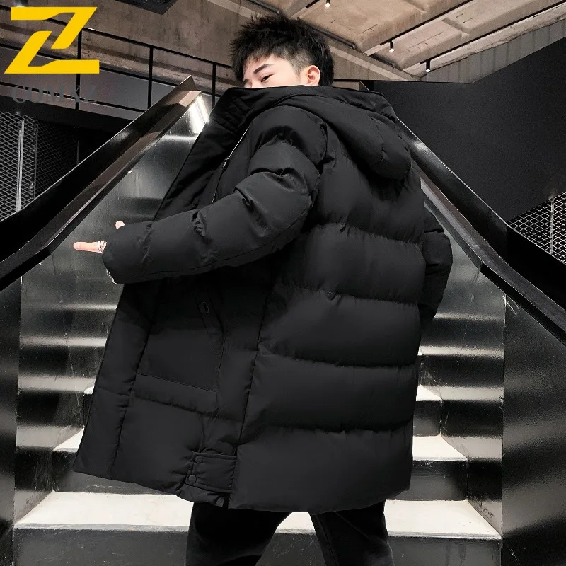 

COMXZ Handsome Winter Jacket Hooded Fashion Classic Brand Streetwear High Quality Padded Jacket Snow Ski Men Quilted Jacket