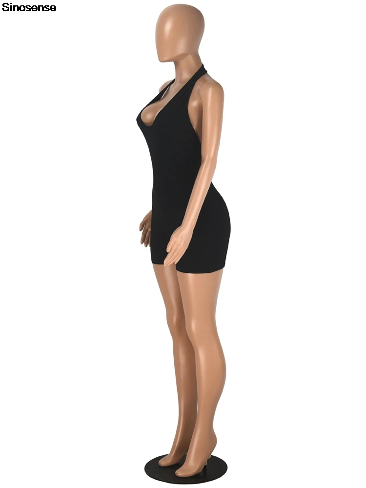 Women's Backless One Piece Jumpsuits Short Sexy Bodysuit Workout Gym Exercise Yoga Sports Rompers Beach Vocation Summer Outfits