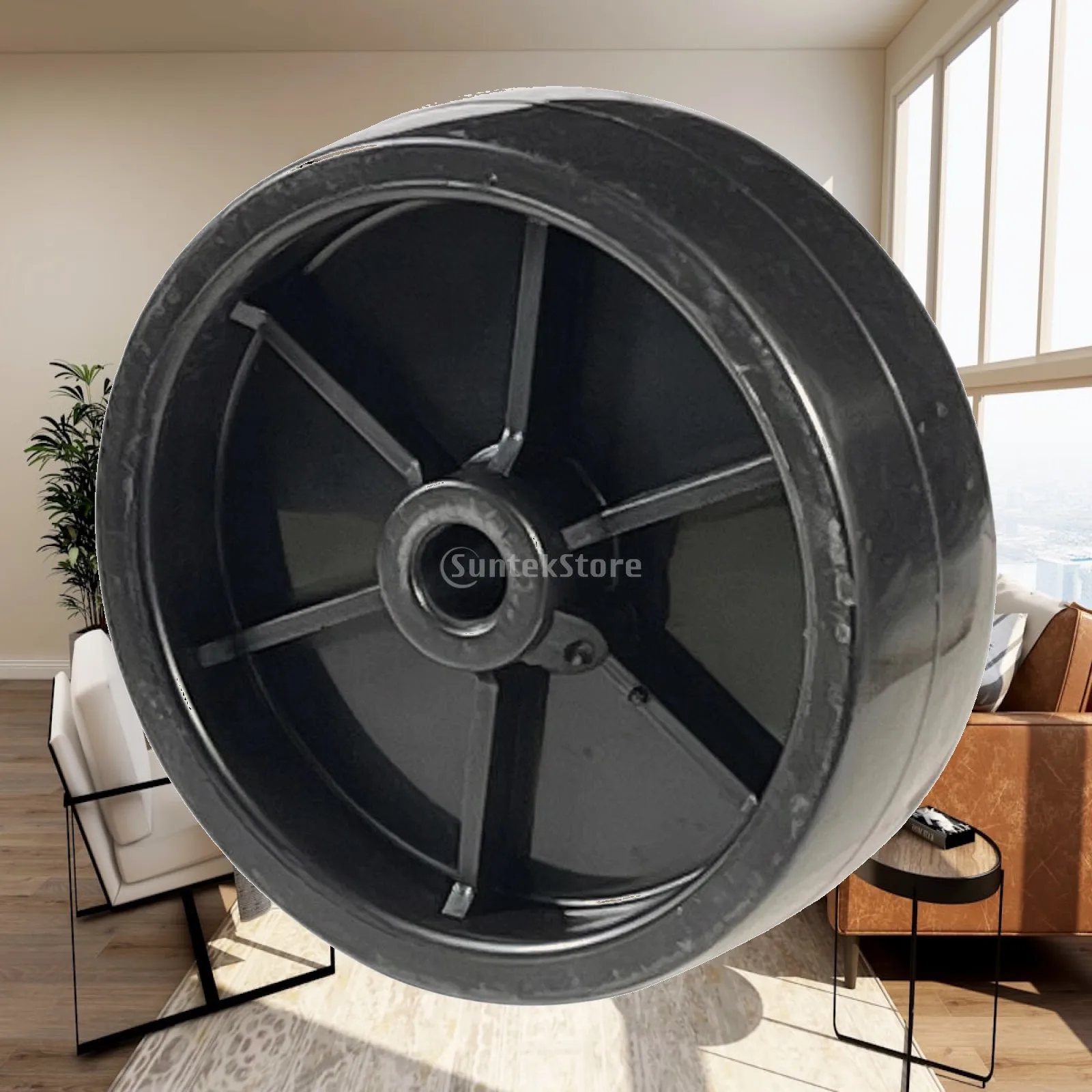Replacement Trailer Jack Wheel Heavy-Duty Trailer Jack Wheel with Bushing Long-Lasting Sturdy for Workshop