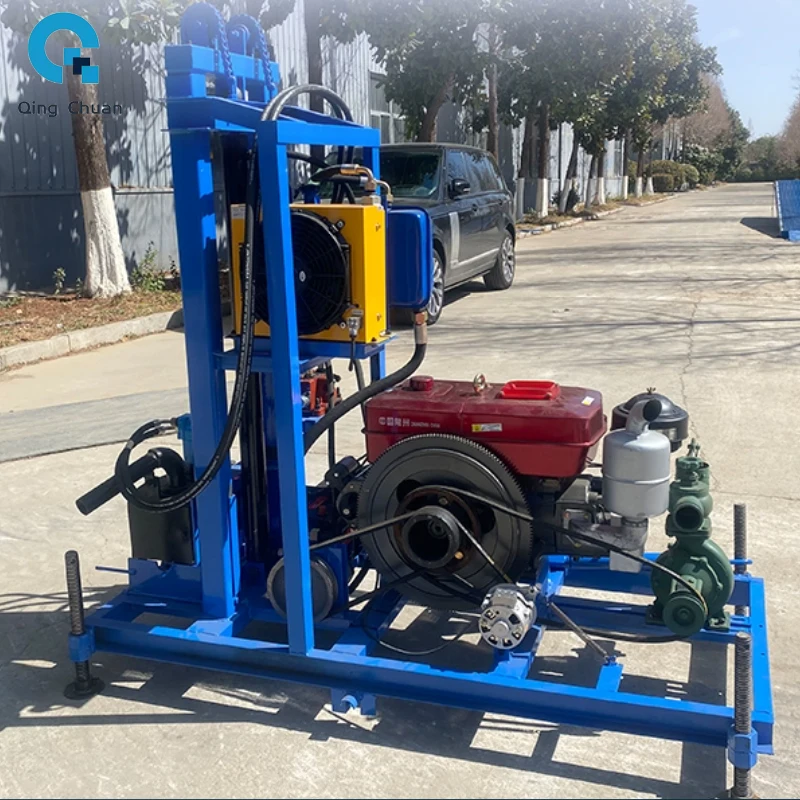 100m Hydraulic Borehole Drilling Machine Geotechnical Investigation Drill Rig Small Portable Water Well Drilling Rig