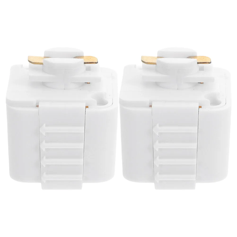

2pcs Track Light Adapter LED Heads Connector for Home Lighting Rails Chandelier with Conductivity Compatibility Manufacturing