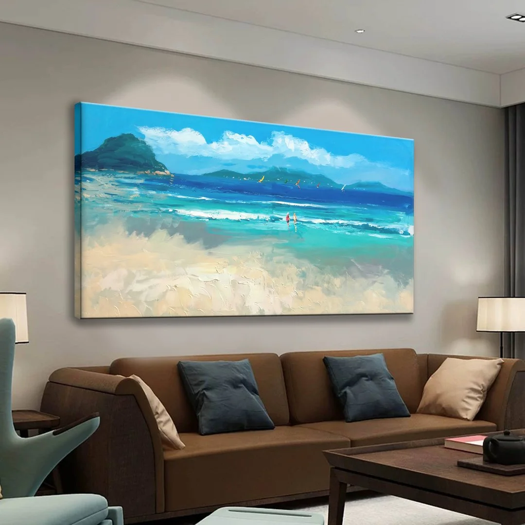 

Tropical Beach Painting Canvas Wall Art