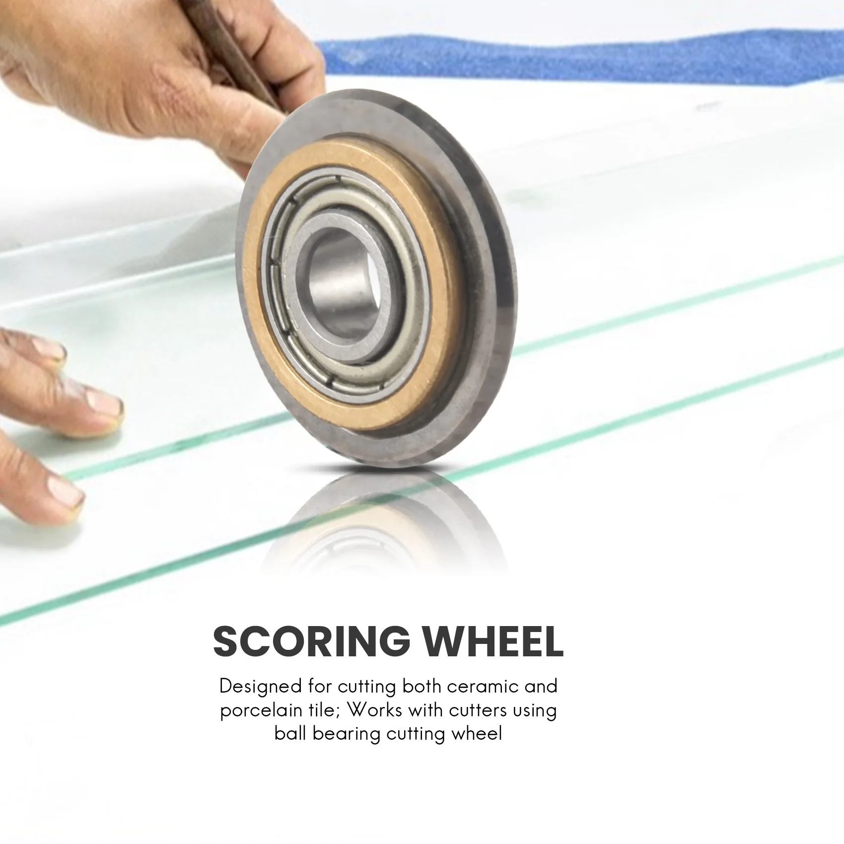 2 шт. резак для плитки, резак для плитки, Сменное опорное колесо с болтом и фиксирующей гайкой для ручной машины для резки плитки