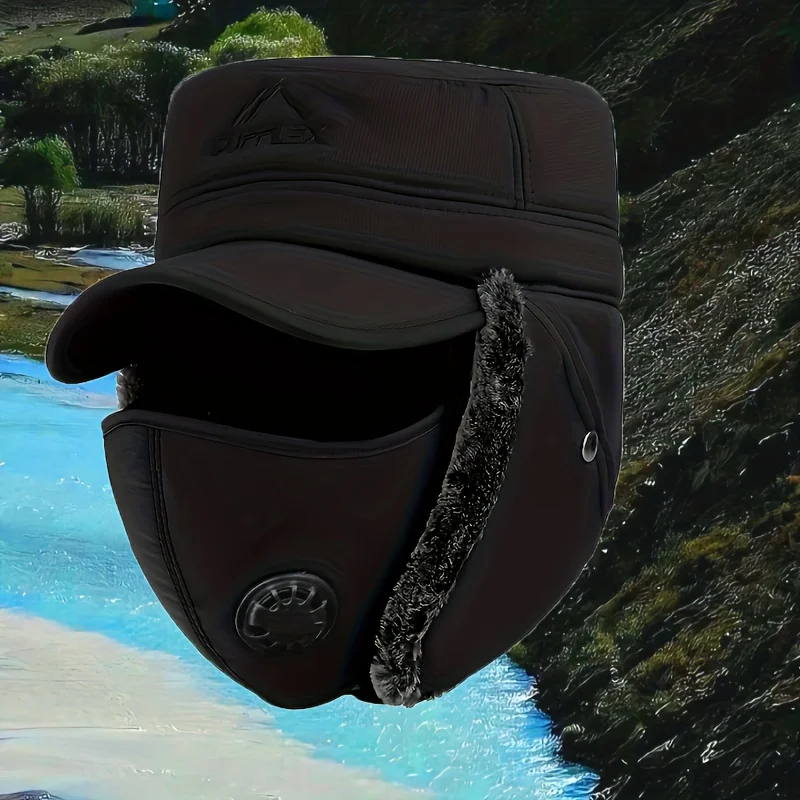 

Winter Windproof Balaclava Ski Mask - Adjustable Ear Protection for Men's Cycling & Snow Gear. Shop Now!